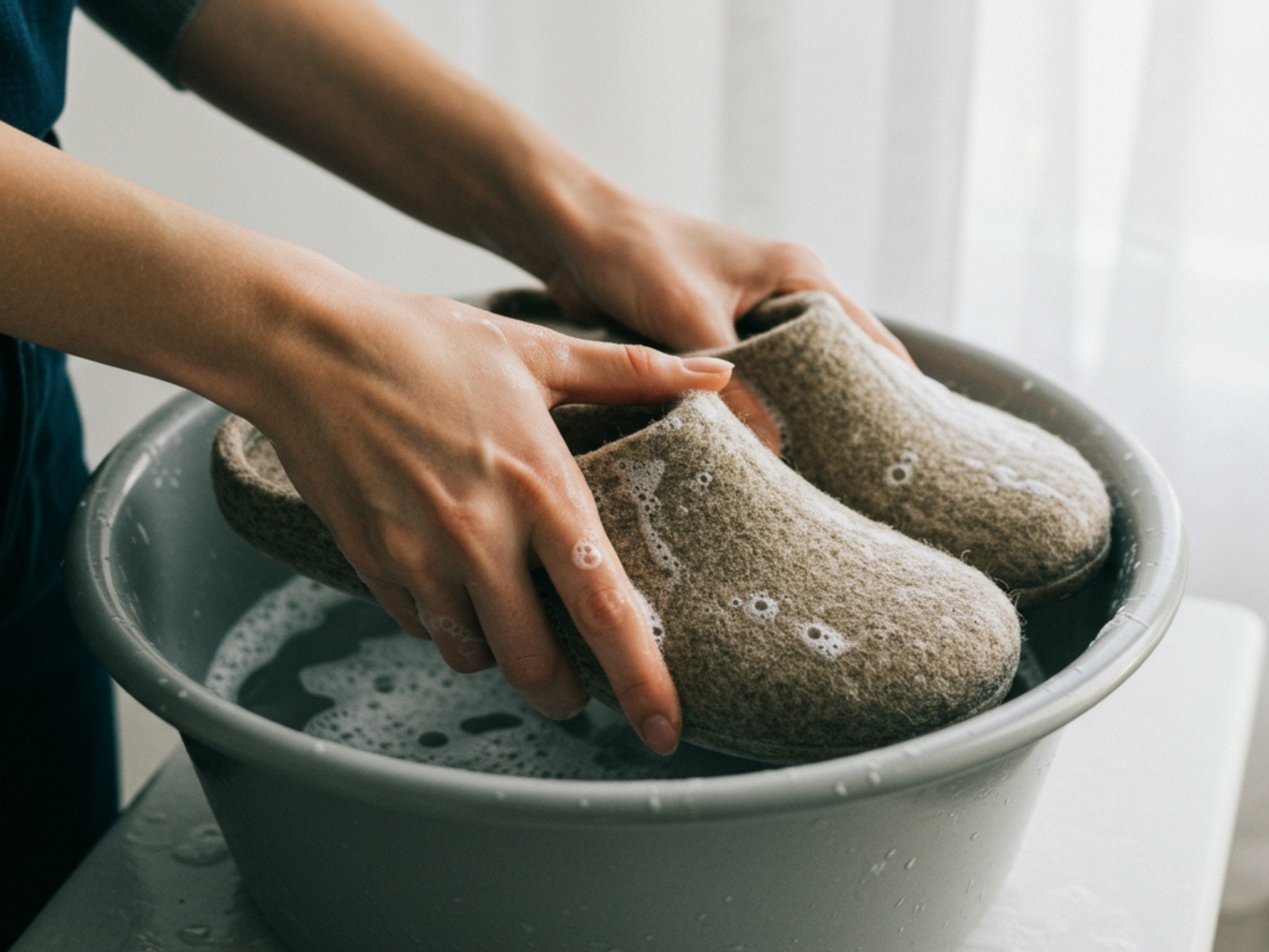 Comparing hand-washing and machine-washing wool slippers: pros and cons