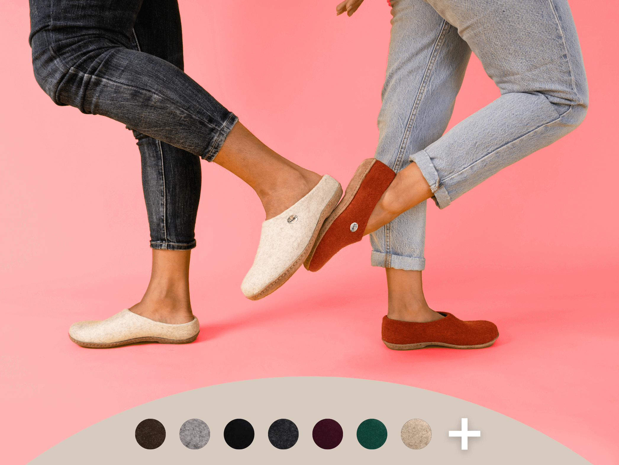 Womens leather cheap sole slippers