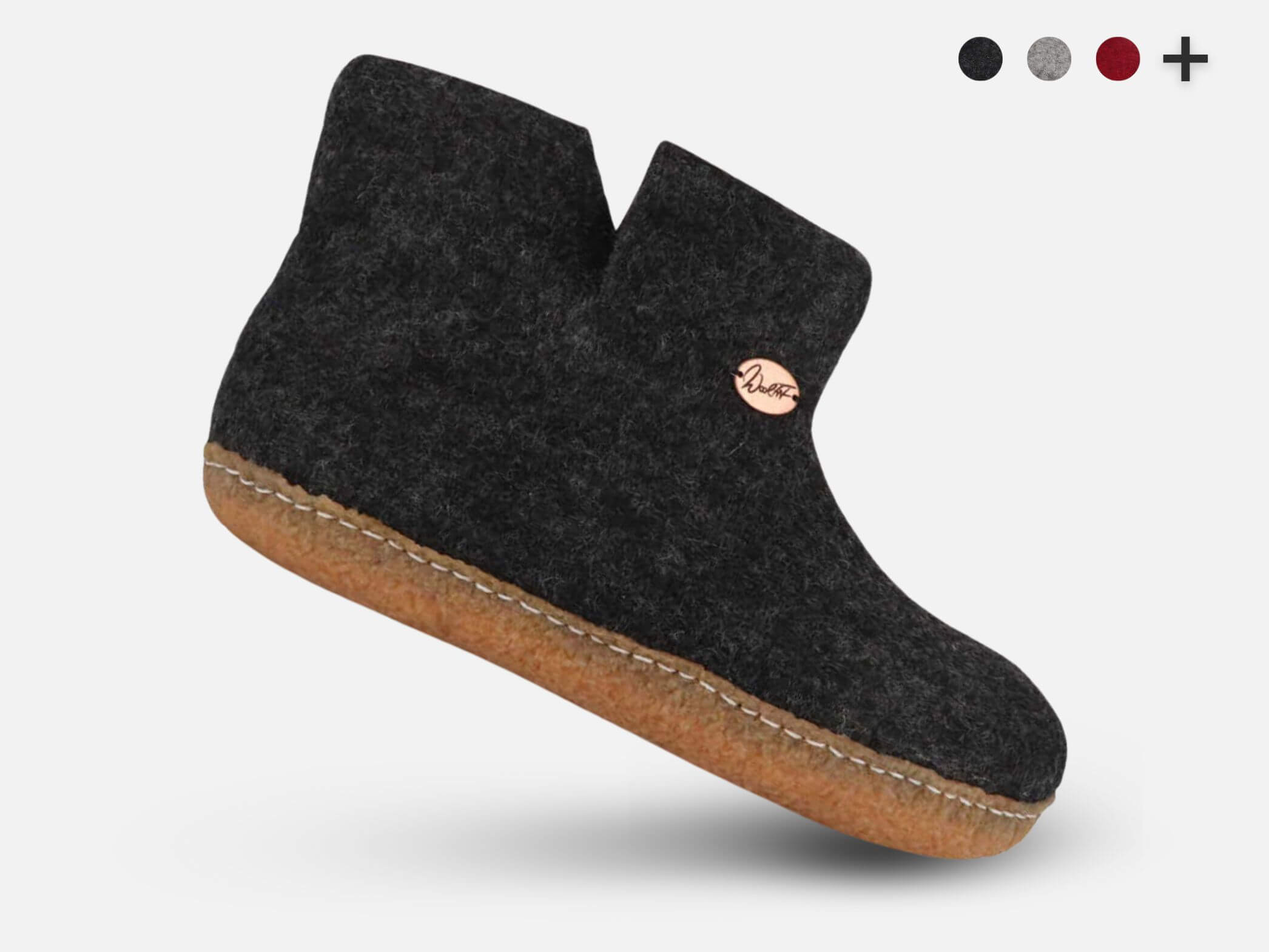 WoolFit Yeti | Felt Slipper Boots with Footbed & Rubber Sole