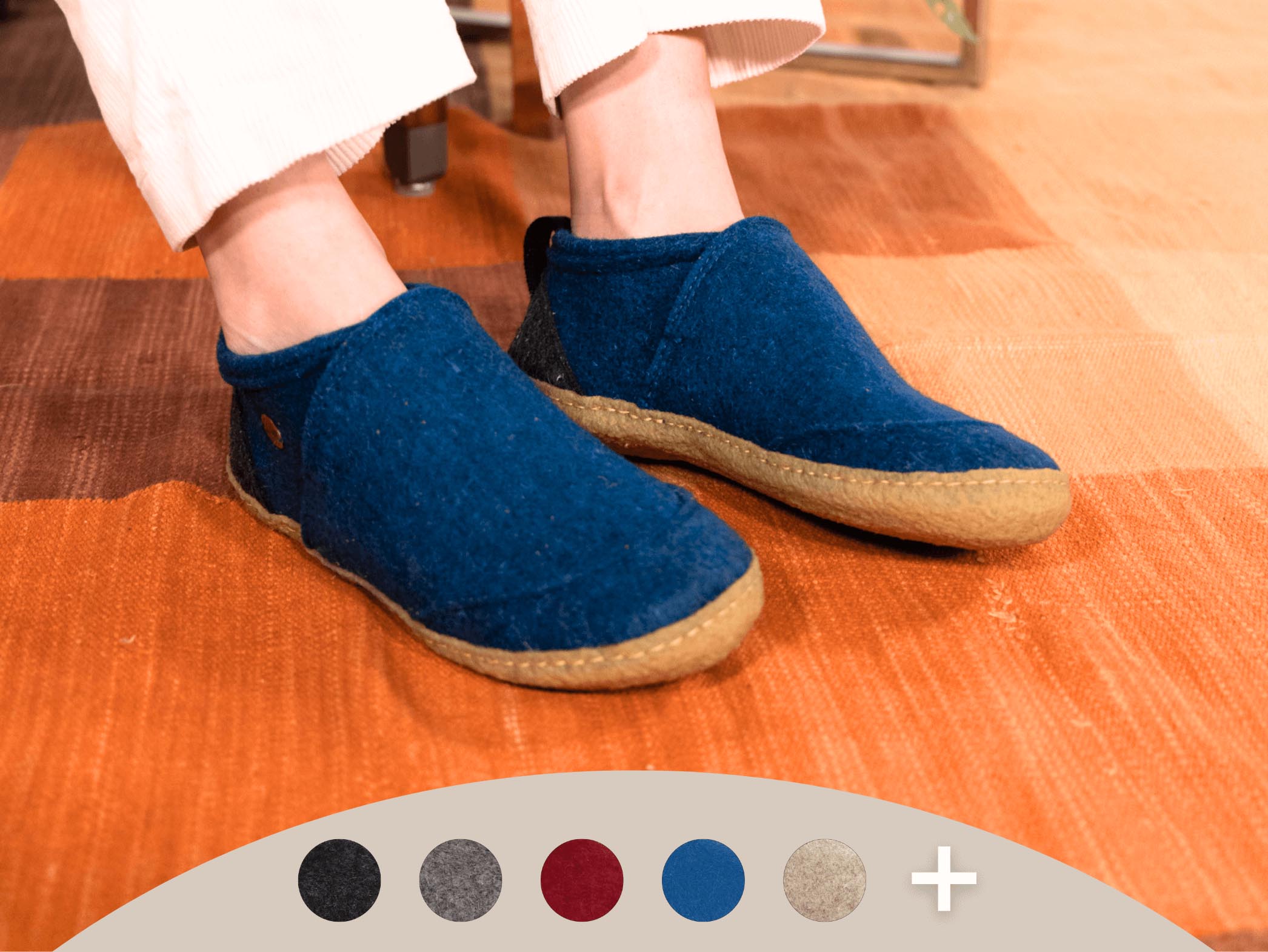 WoolFit Taiga | Felt Slipper Boots with Rubber Sole