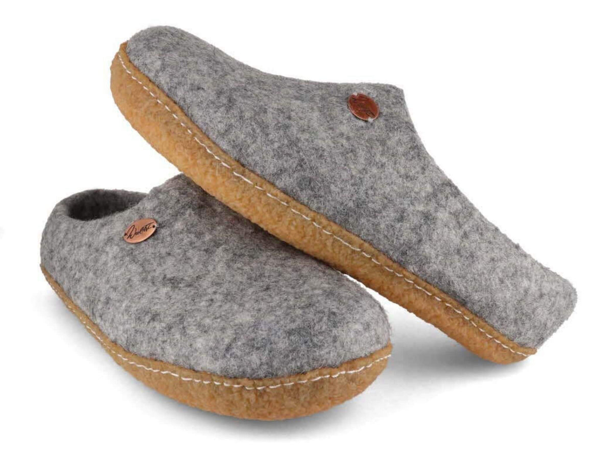 WoolFit Barefoot Slippers Footprint with Rubber Sole | Free 2-4 Day ...