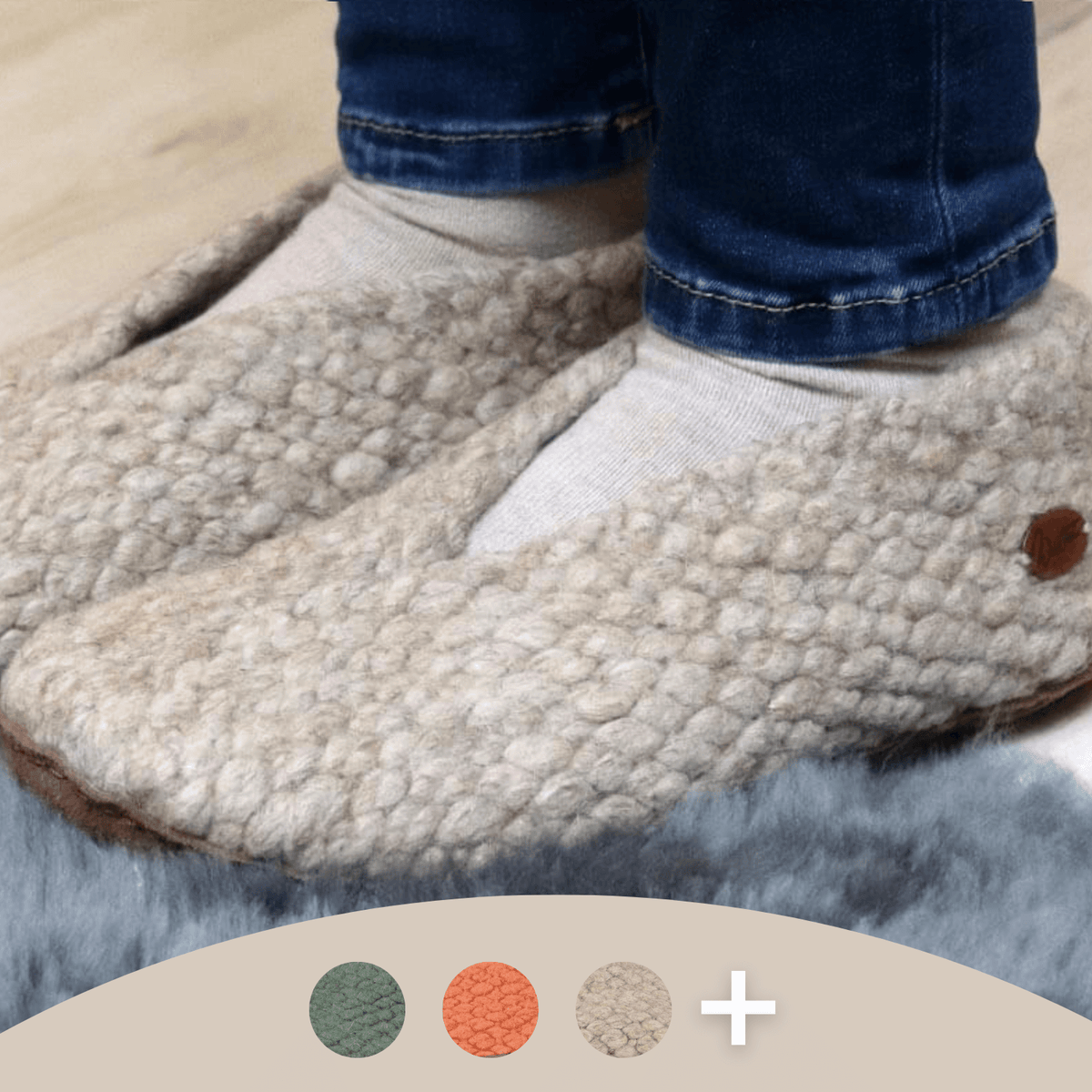 Woolen slippers hot sale for womens